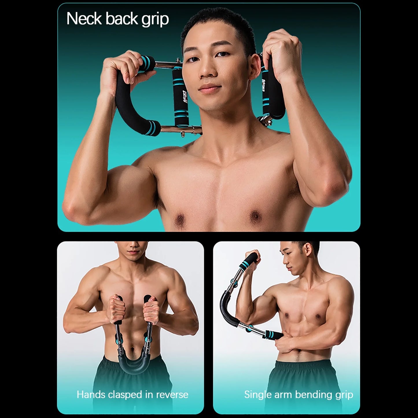 , 44-110Lbs Twister Arm Exerciser, Forearm Triceps Chest Enhanced Exercise Strengthener, Portable Fitness Equipment for Home